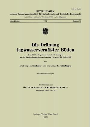 Die Dränung tagwasservernäßter Böden