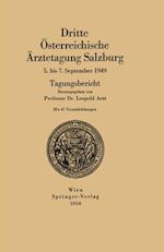 Dritte Österreichische Ärztetagung Salzburg 5. bis 7. September 1949