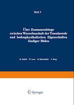 Über Zusammenhänge zwischen Wasserhaushalt der Tonminerale und bodenphysikalischen Eigenschaften bindiger Böden