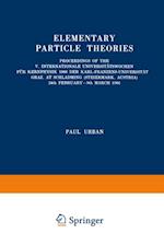 Elementary Particle Theories