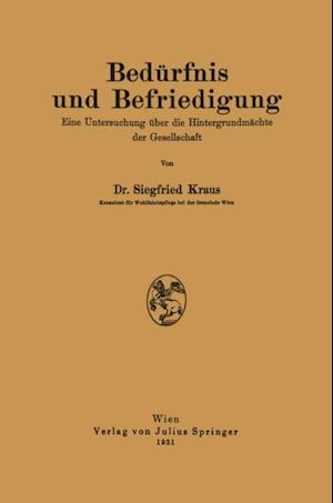 Bedürfnis und Befriedigung