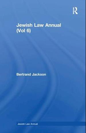 Jewish Law Annual (Vol 6)