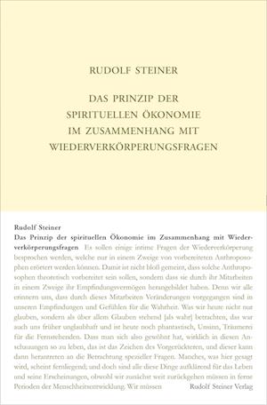 Das Prinzip der spirituellen Ökonomie im Zusammenhang mit Wiederverkörperungsfragen