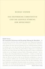 Das esoterische Christentum und die geistige Führung der Menschheit