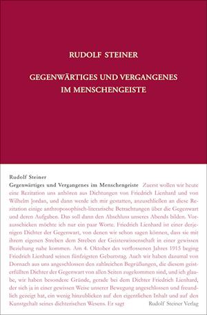 Gegenwärtiges und Vergangenes im Menschengeiste