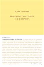 Fragenbeantwortungen und Interviews