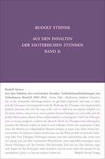 Aus den Inhalten der esoterischen Stunden, Band II: 1910-1912