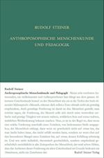 Anthroposophische Menschenkunde und Pädagogik