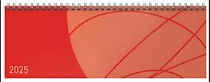 Tischkalender quer Professional Colourlux 2025 rot