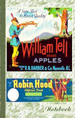 Vintage Label Art Notebook: Wilhelm Tell! (Notizbuch)