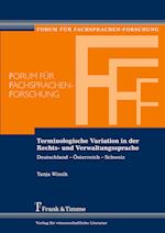 Terminologische Variation in der Rechts- und Verwaltungssprache