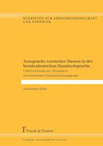 Aussprache russischer Namen in der bundesdeutschen Standardsprache