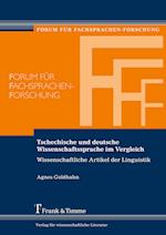 Tschechische und deutsche Wissenschaftssprache im Vergleich