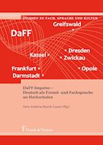 DaFF-Impulse ¿ Deutsch als Fremd- und Fachsprache an Hochschulen