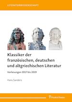 Klassiker der französischen, deutschen und altgriechischen Literatur