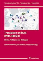 Translation und Exil (1933¿1945) III