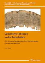 Subjektive Faktoren in der Translation