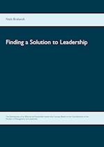 Finding a Solution to Leadership