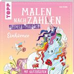 Malen nach Zahlen Glitzer-Malbuch Einhörner