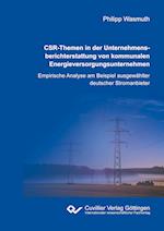 CSR-Themen in der Unternehmensberichterstattung von kommunalen Energieversorgungsunternehmen