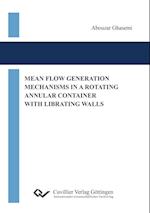Mean Flow Generation Mechanisms in a Rotating Annular Container with Librating Walls