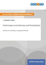 Änderungen zum Einweg- und Dosenpfand