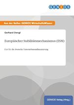 Europäischer Stabilitätsmechanismus (ESM)