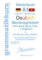 Wörterbuch Deutsch - Montenegrinisch - Englisch Niveau A1