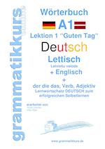 Wörterbuch Deutsch - Lettisch - Englisch Niveau A1