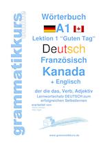 Wörterbuch Deutsch - Französisch Kanada - Englisch Niveau A1