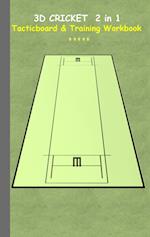 3D Cricket 2 in 1 Tacticboard and Training Book