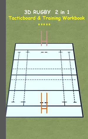 3D Rugby 2 in 1 Tacticboard and Training Book