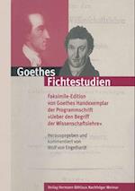 Goethes Fichtestudien