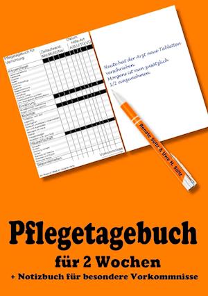 Pflegetagebuch für 2 Wochen - inkl. Notizbuch