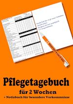 Pflegetagebuch für 2 Wochen - inkl. Notizbuch