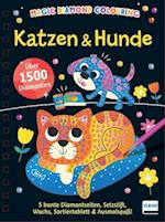 Magic Diamond Colouring - Katzen & Hunde