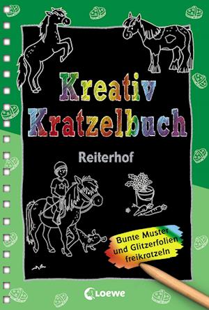 Kreativ-Kratzelbuch: Reiterhof