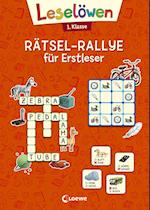 Leselöwen Rätsel-Rallye für Erstleser - 1. Klasse (orange)