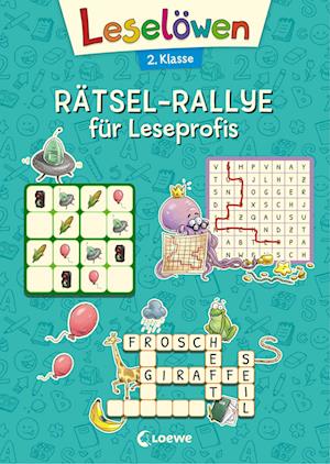 Leselöwen Rätsel-Rallye für Leseprofis - 2. Klasse (türkis)