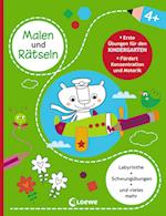 Malen und Rätseln - Erste Übungen für den Kindergarten (4+)