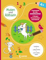 Malen und Rätseln - Denkspiele für den Kindergarten (4+)