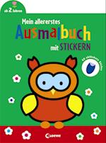 Mein allererstes Ausmalbuch mit Stickern (Eule)