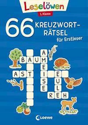 66 Kreuzworträtsel für Erstleser - 1. Klasse (Blau)