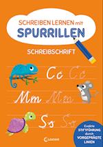 Schreiben lernen mit Spurrillen - Schreibschrift