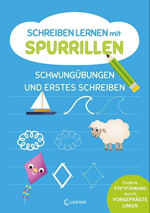 Schreiben lernen mit Spurrillen - Schwungübungen und erstes Schreiben