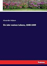 Ein Jahr meines Lebens, 1848-1849