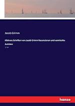 Kleinere Schriften von Jacob Grimm Recensionen und vermischte Aufsätze