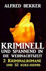 Kriminell und spannend in die Weihnachtszeit: 2 Kriminalromane und 32 Kurz-Krimis