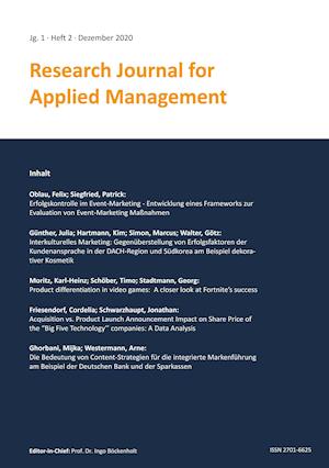 Research Journal for Applied Management - Jg. 1, Heft 2