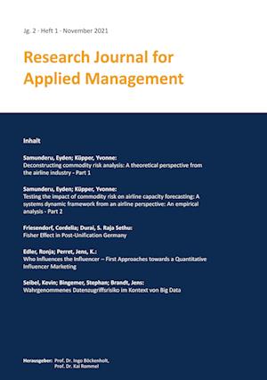 Research Journal for Applied Management - Jg. 2, Heft 1